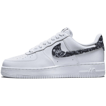 Schuhe Wanderschuhe Nike Air Force 1 Low Essential White Black Paisley Weiss