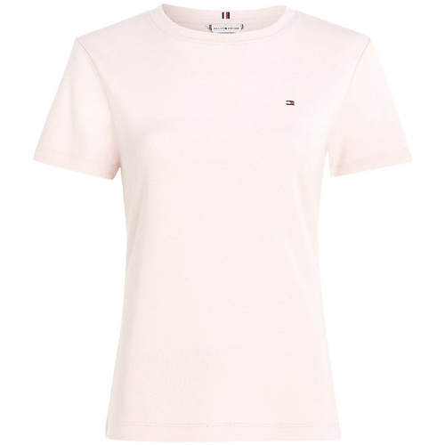 Kleidung Damen T-Shirts & Poloshirts Tommy Hilfiger WW0WW40587 Rosa