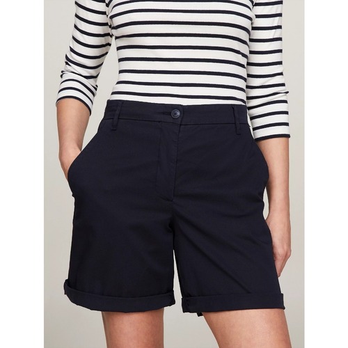 Kleidung Damen Shorts / Bermudas Tommy Hilfiger WW0WW42457 Blau
