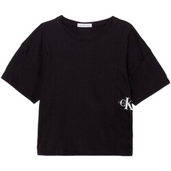 Kleidung Mädchen T-Shirts Calvin Klein Jeans IG0IG02430 Schwarz