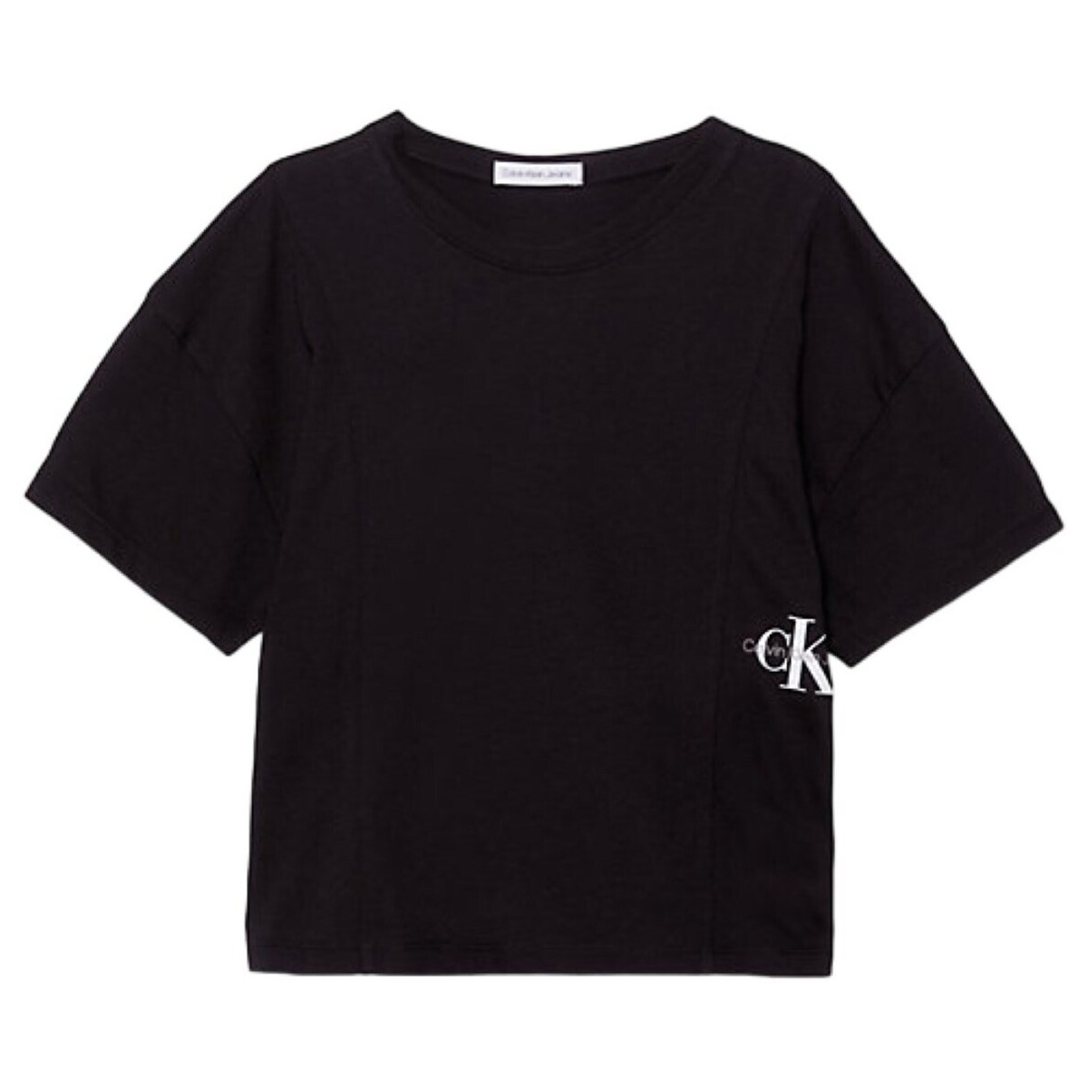 Kleidung Mädchen T-Shirts Calvin Klein Jeans IG0IG02430 Schwarz