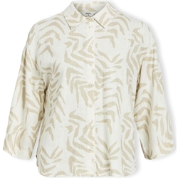 Kleidung Damen Tops / Blusen Object Emira Shirt L/S - Sandshell/Natural Beige