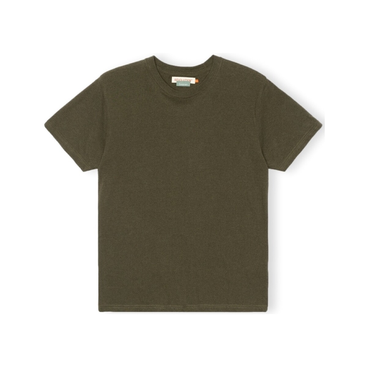 Kleidung Herren T-Shirts & Poloshirts Revolution T-Shirt Regular 1051 - Army/Melange Grün