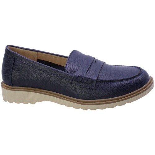 Schuhe Damen Slipper Yanema 345029 Blau