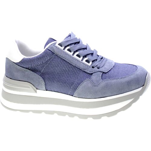 Schuhe Damen Sneaker Low Yanema 345025 Blau