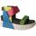 Schuhe Damen Sandalen / Sandaletten United nude  Multicolor