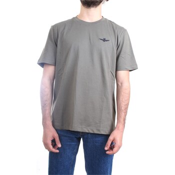 Kleidung Herren T-Shirts Aeronautica Militare 241TS2065J592 T-Shirt/Polo Mann Grün