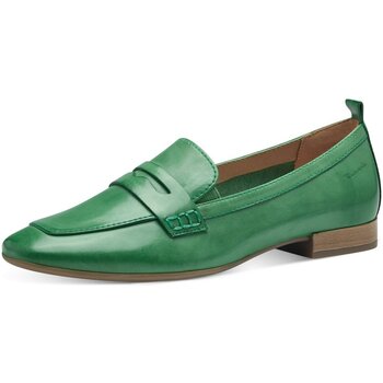 Schuhe Damen Slipper Tamaris Slipper 8-84201-42-700 green Leder 8-84201-42-700 Grün