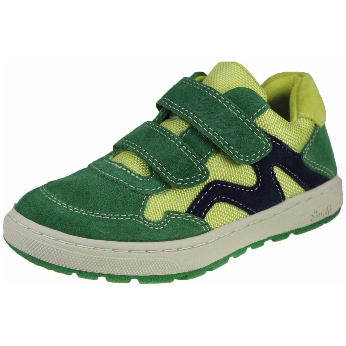 Schuhe Jungen Derby-Schuhe & Richelieu Lurchi Klettschuhe green (-gelb-blau) 74L1103002-00293 Domenico Grün
