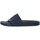 Schuhe Herren Pantoletten Emporio Armani Logo-Schieberegler Blau