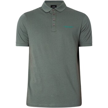 Kleidung Herren Polohemden EAX Logo-Polo-Shirt Grün
