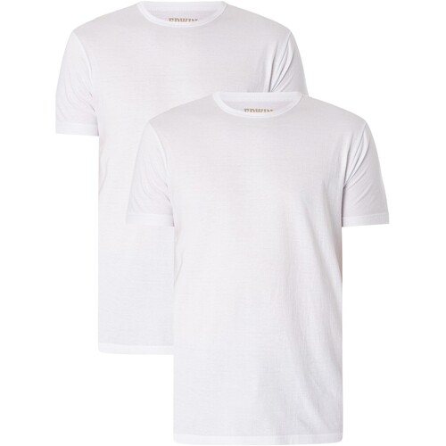 Kleidung Herren T-Shirts Edwin 2er-Pack Jersey-T-Shirts Weiss