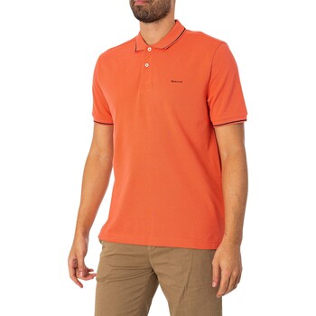 Gant Piqué-Poloshirt mit Spitze Orange