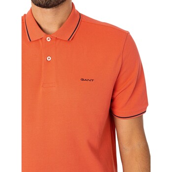Gant Piqué-Poloshirt mit Spitze Orange