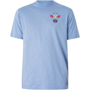 Kleidung Herren T-Shirts Hikerdelic Biene & Bienen T-Shirt Blau