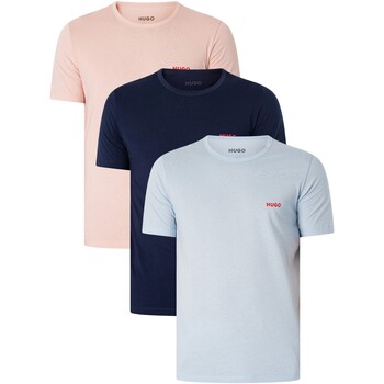 Kleidung Herren Pyjamas/ Nachthemden BOSS 3er Pack Crew T-Shirts Multicolor