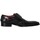 Schuhe Herren Richelieu Jeffery-West Brogue Schuhe aus poliertem Leder Schwarz