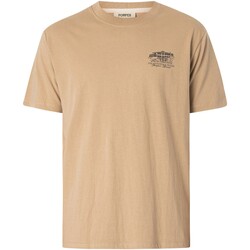 Kleidung Herren T-Shirts Pompeii Cedar Hotel Note T-Shirt Beige