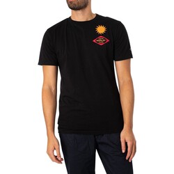 Kleidung Herren T-Shirts Replay T-Shirt mit Garage-Back-Logo Schwarz