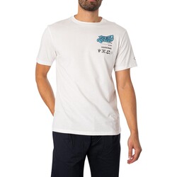 Kleidung Herren T-Shirts Replay Industrial Beats T-Shirt Weiss