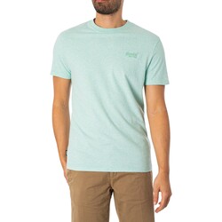 Kleidung Herren T-Shirts Superdry EMB-T-Shirt mit Vintage-Logo Grün