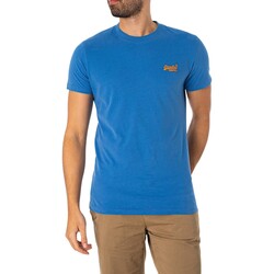 Kleidung Herren T-Shirts Superdry EMB-T-Shirt mit Vintage-Logo Blau