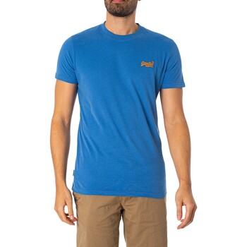 Superdry EMB-T-Shirt mit Vintage-Logo Blau
