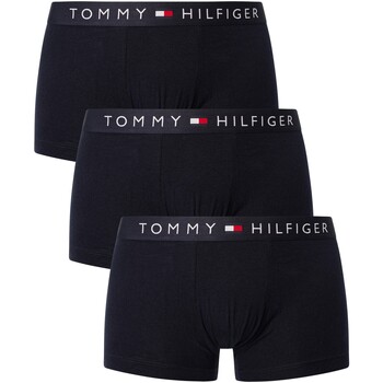 Unterwäsche Herren Boxershorts Tommy Hilfiger 3er-Pack Original-Unterhosen Blau
