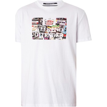 Kleidung Herren T-Shirts Weekend Offender Keyte-Grafik-T-Shirt Weiss