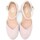 Schuhe Damen Leinen-Pantoletten mit gefloch Gaimo COPITA 8313 Rosa