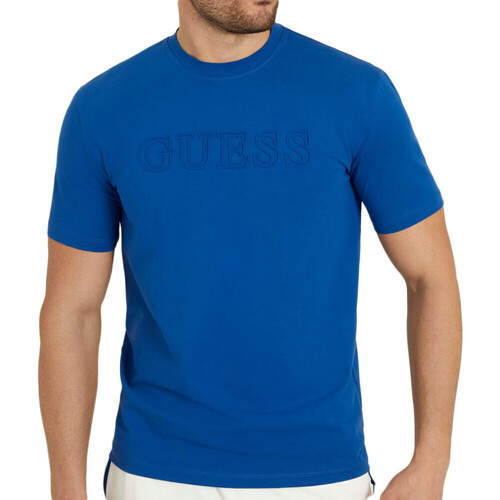 Kleidung Herren T-Shirts Guess G-Z2YI11J1314 Blau