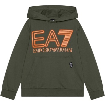 Kleidung Herren Fleecepullover Emporio Armani EA7 Felpa Grün