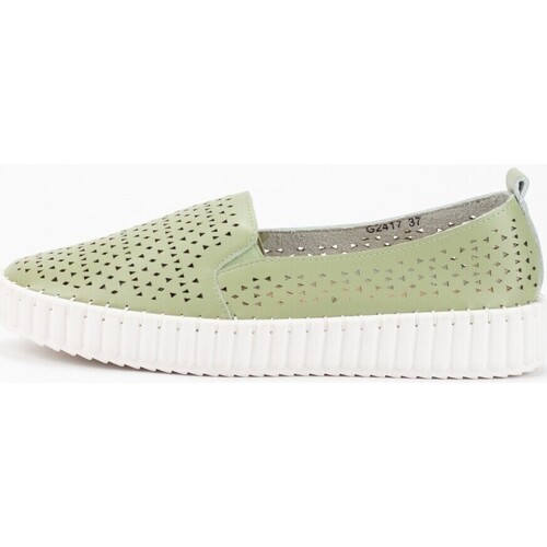 Schuhe Damen Sneaker Low Keslem Zapatos  en color verde para Grün