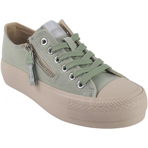 Schuhe Damen Multisportschuhe MTNG Leinwanddame MUSTANG 60418 grün Grün