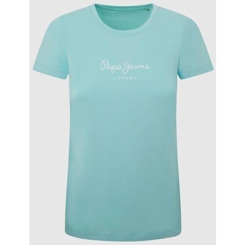 Kleidung Damen T-Shirts & Poloshirts Pepe jeans PL505202 NEW VIRGINIA Blau