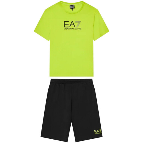 Kleidung Jungen Jogginganzüge Emporio Armani EA7 3DBV01-BJ02Z Grün