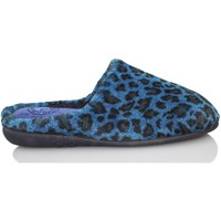 Schuhe Damen Hausschuhe Vulladi SCHUHE Inlandsleopardenweibchen Blau
