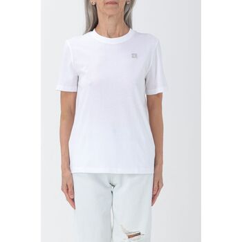 Kleidung Damen T-Shirts & Poloshirts Calvin Klein Jeans J20J223226 YAF Weiss