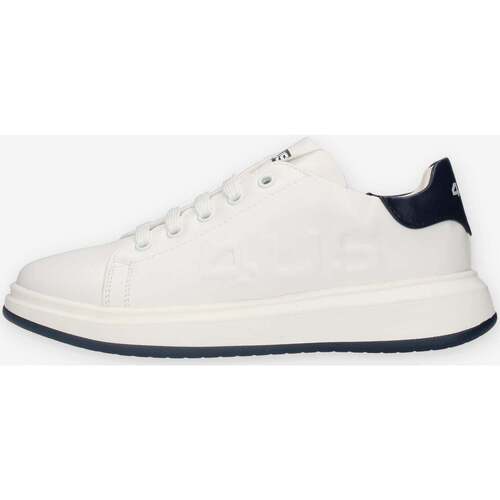 Schuhe Sneaker Low Canussa 42700-WHIITE-BLEU Weiss