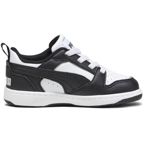 Schuhe Jungen Sneaker Puma Low black-white (schwarz-) 393835-01 Rebound V6 Lo AC INF Weiss