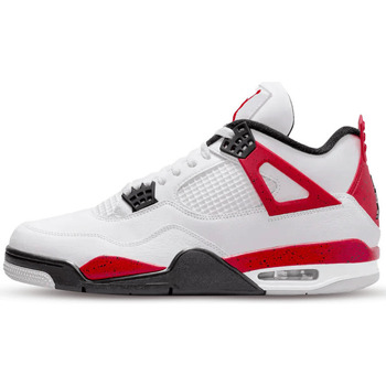 Schuhe Wanderschuhe Air Jordan 4 Red Cement Weiss
