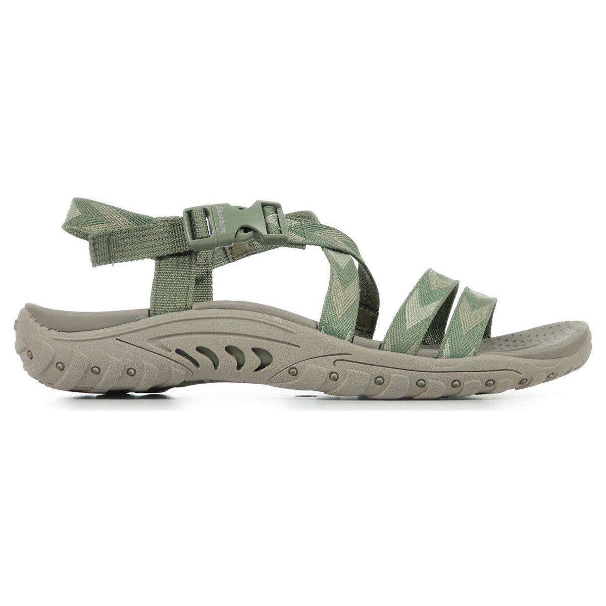 Schuhe Damen Sandalen / Sandaletten Skechers Reggae Beach Beauty Grün