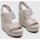 Schuhe Damen Sandalen / Sandaletten Calvin Klein Jeans WEDGE SANDAL WEBBING IN MR Weiss