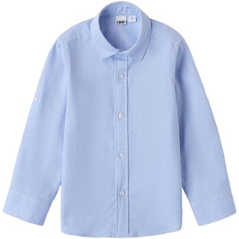 Kleidung Jungen Langärmelige Hemden Ido 48230 Blau