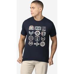 Kleidung Herren T-Shirts & Poloshirts Ben Sherman Scooter clubs tee - dark navy Blau