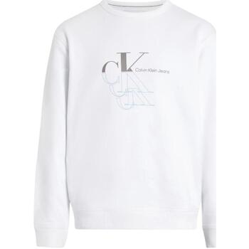 Kleidung Herren Sweatshirts Calvin Klein Jeans  Weiss