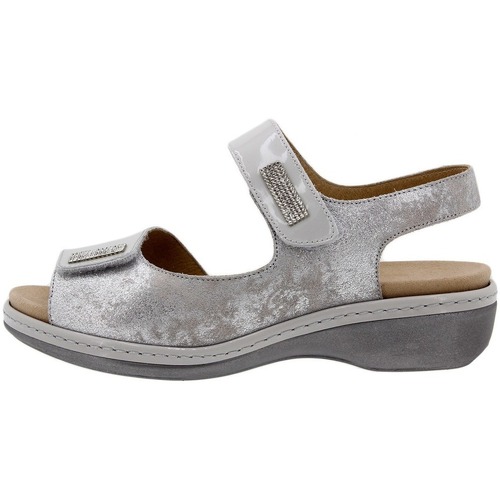 Schuhe Damen Sandalen / Sandaletten Piesanto 1818 Silbern