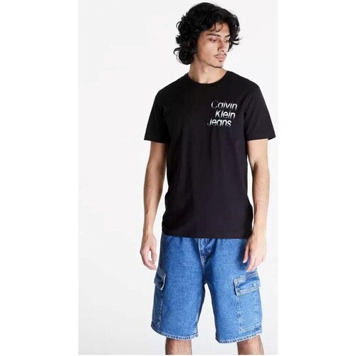 Kleidung Herren T-Shirts Calvin Klein Jeans J30J325189 Schwarz