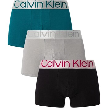 Unterwäsche Herren Boxershorts Calvin Klein Jeans 3er-Pack Reconsidered Steel Trunks Multicolor