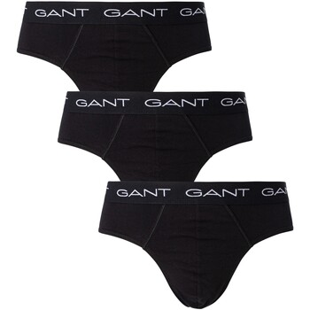 Gant 3er-Pack Essential-Slips Schwarz